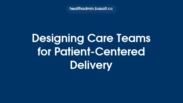 Designing Care Teams for Patient-Centered Delivery Thumbnail