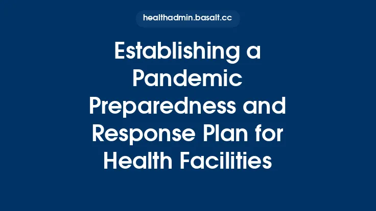 Establishing a Pandemic Preparedness and Response Plan for Health Facilities Thumbnail