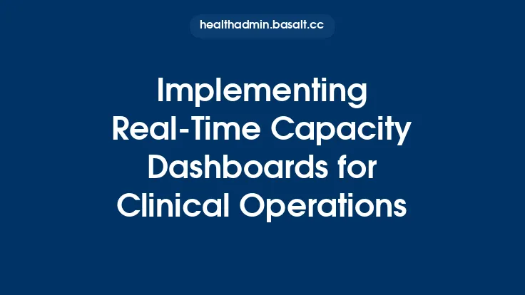 Implementing Real-Time Capacity Dashboards for Clinical Operations Thumbnail