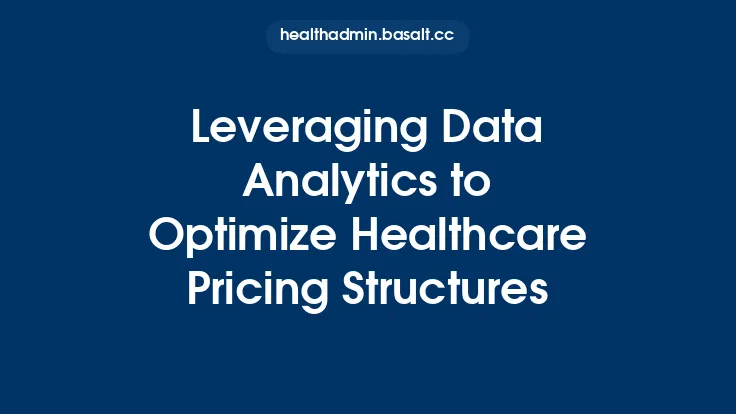 Leveraging Data Analytics to Optimize Healthcare Pricing Structures Thumbnail