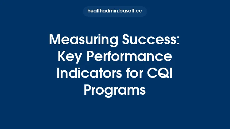 Measuring Success: Key Performance Indicators for CQI Programs Thumbnail