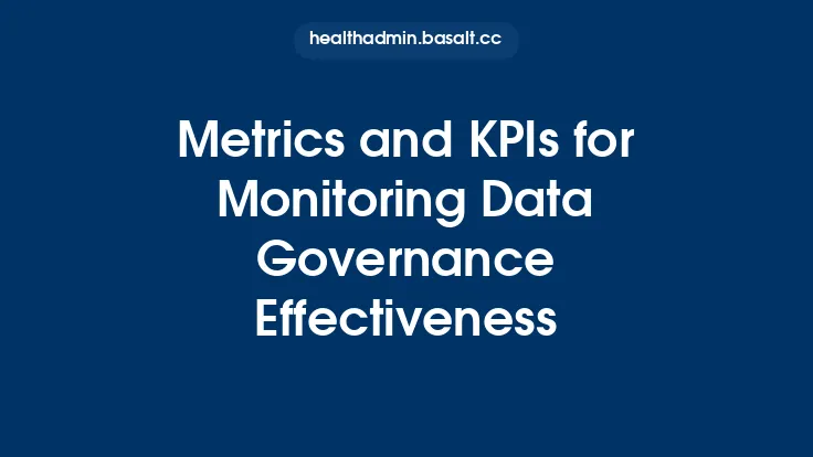Metrics and KPIs for Monitoring Data Governance Effectiveness Thumbnail