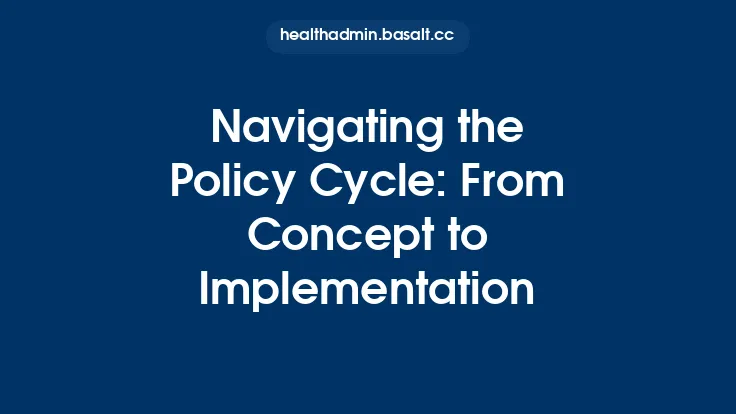 Navigating the Policy Cycle: From Concept to Implementation Thumbnail