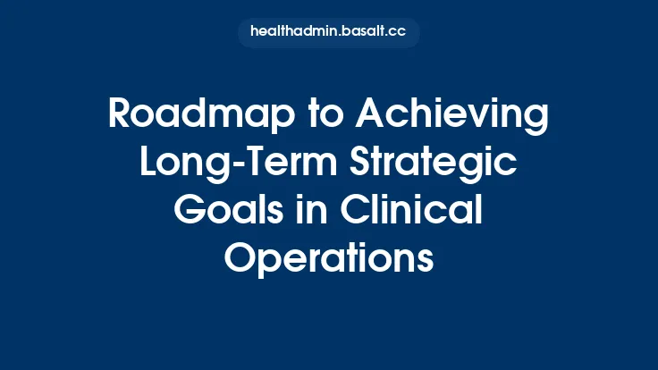 Roadmap to Achieving Long‑Term Strategic Goals in Clinical Operations Thumbnail