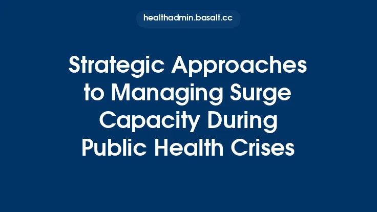 Strategic Approaches to Managing Surge Capacity During Public Health Crises Thumbnail